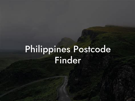philippines postcode finder.